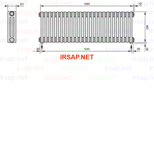 Радиатор IRSAP Tesi 30450/24 T16 CL 01